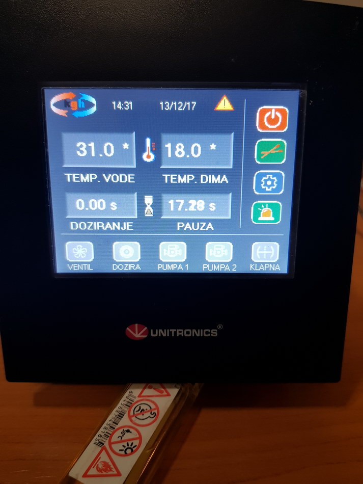 ProTim Inžinjering, Zaječar - Slike sa Terena, HMI za parni kotao